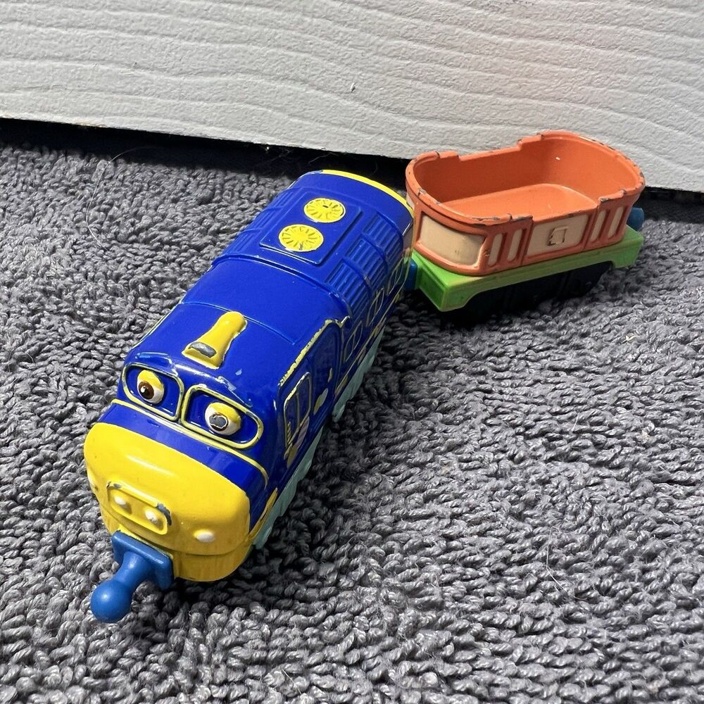 Chuggington Die-Cast Brewster Engine with Cargo Hopper Wagon Tomy Learning Curve